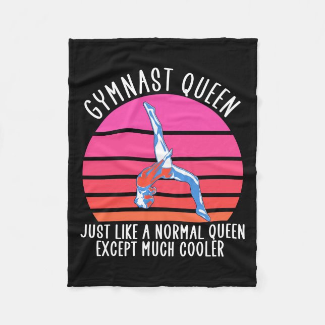 Gymnast Queen Fleece Blanket (Front)