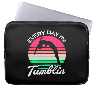Gymnast Retro Vintage Tumblin Laptop Sleeve