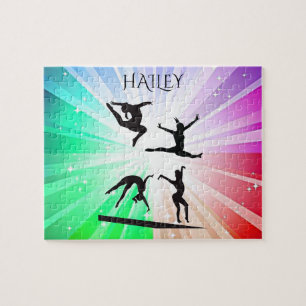 GYMNAST SHIMMERING LIGHTS PUZZLE PERSONALIZED!