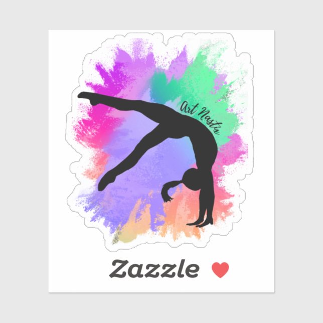Gymnast Silhouette Art  (Sheet)