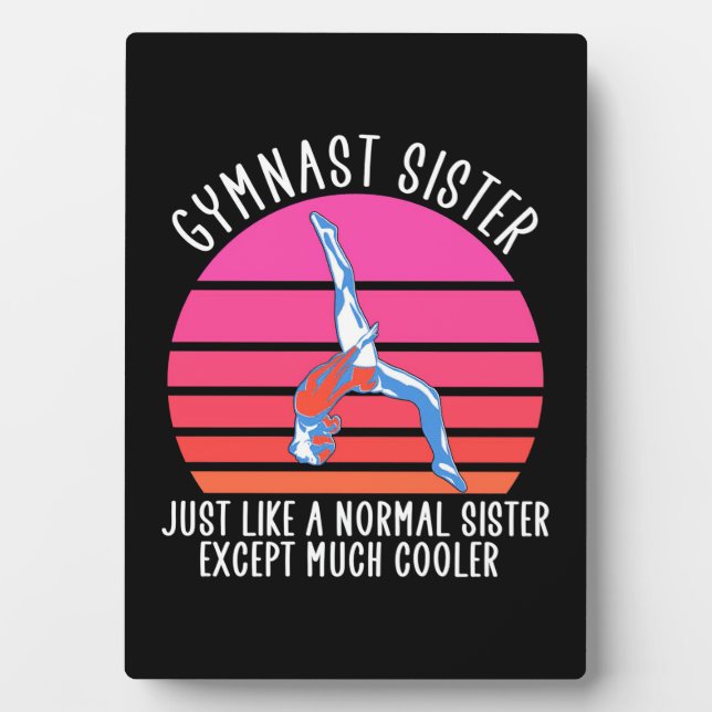 Gymnast Sister Plaque (Front)