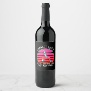 Gymnast Sister Wine Label