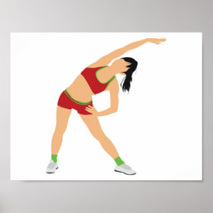 Gymnast Warming Up Poster