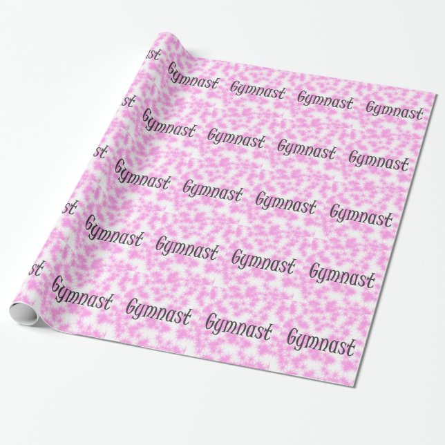 Gymnast Wrapping Paper (Unrolled)