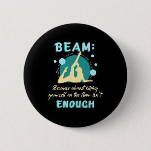Gymnast Yourself On The Floor 6 Cm Round Badge