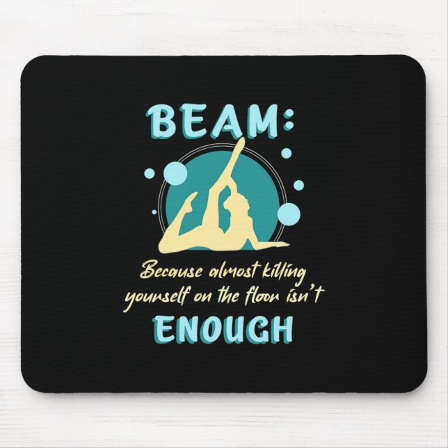 Gymnast Yourself On The Floor Mouse Pad (Front)