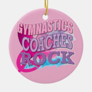 Gymnastic Coaches Gifts Ceramic Ornament