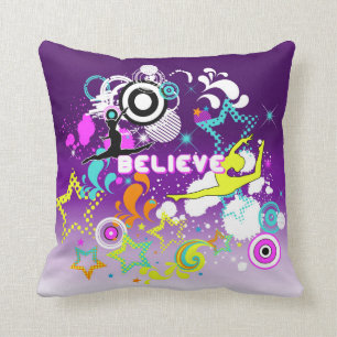 Gymnastic, Dance, girls graphic design pillow