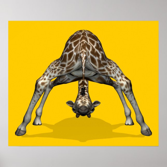 Gymnastic Giraffe Poster (Front)