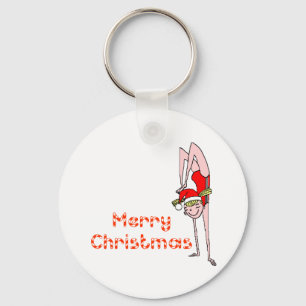 Gymnastic Merry Christmas Key Ring