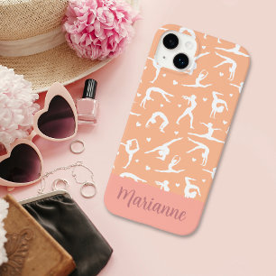 Gymnastic Peach Custom Name Girlie Case-Mate iPhone 14 Plus Case