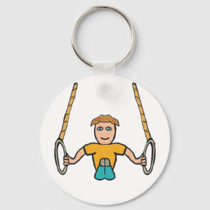 Gymnastic Rings Key Ring