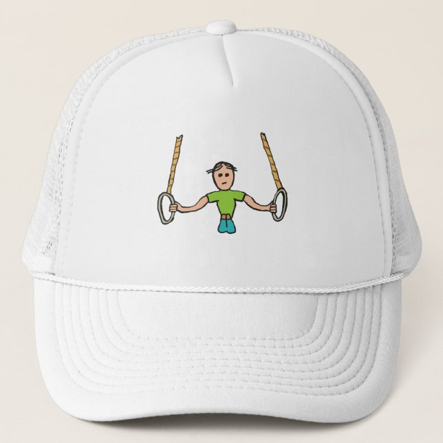 Gymnastic Rings Trucker Hat (Front)