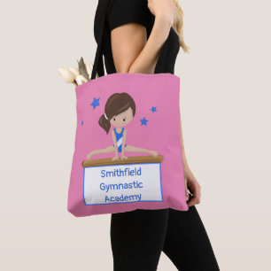 Gymnastic School Class Academy Custom Text  Tote Bag