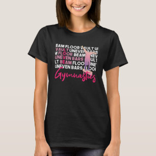 Gymnastic Tumbling Exercise Acrobatics Cheerleadin T-Shirt