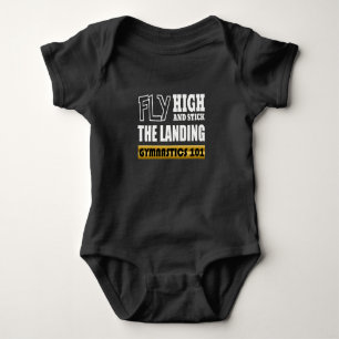 Gymnastics 101 Fly High - Bar Gymnast Baby Bodysuit