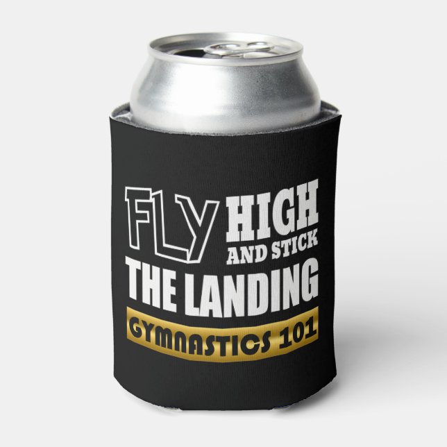 Gymnastics 101 Fly High - Bar Gymnast Can Cooler (Can Front)