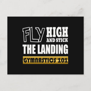 Gymnastics 101 Fly High - Bar Gymnast Postcard
