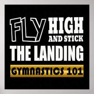 Gymnastics 101 Fly High - Bar Gymnast Poster