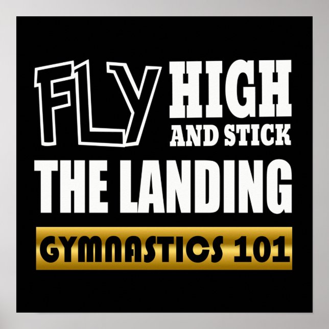 Gymnastics 101 Fly High - Bar Gymnast Poster (Front)