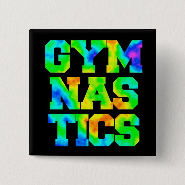 GYMNASTICS 15 CM SQUARE BADGE (Front)