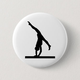 Gymnastics 6 Cm Round Badge