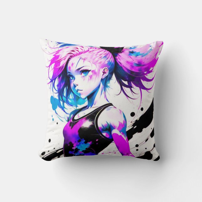 Gymnastics Abstract Spirit of the Gymnast Cushion (Front)