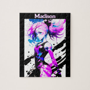 Gymnastics Abstract Spirit of the Gymnast Custom Jigsaw Puzzle