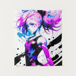 Gymnastics Abstract Spirit of the Gymnast Tapestry