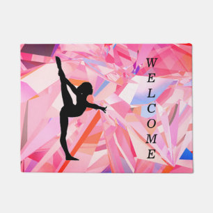 Gymnastics Abstract Welcome Door Mat