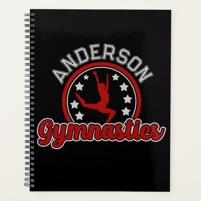 Gymnastics ADD NAME Gymnast Vault Floor Athlete  Planner (Front)