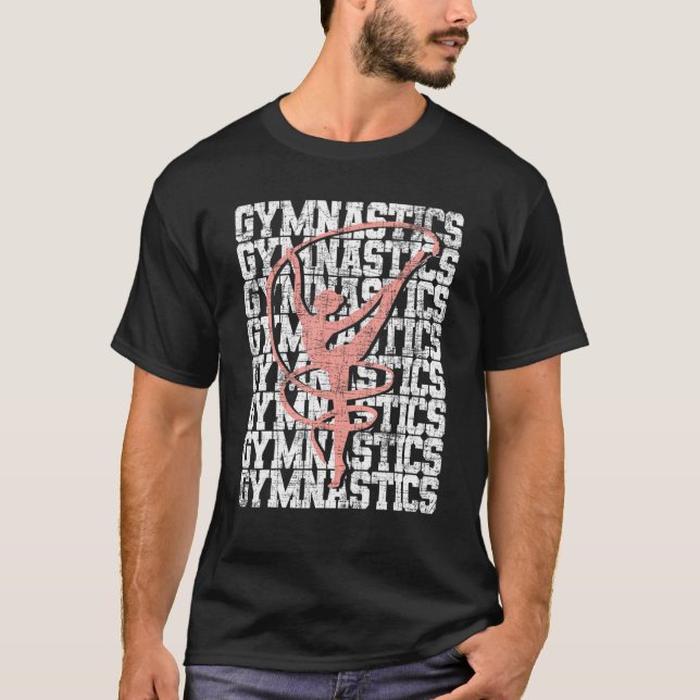 Gymnastics - Aerobic Trainer Cheerleading Gymnast  T-Shirt (Front)