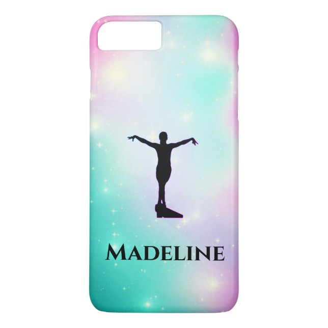 Gymnastics Apple iPhone Case - Personalise w/ Name (Back)