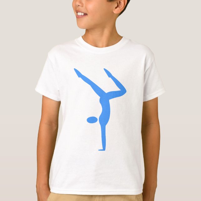 Gymnastics - Baby Blue T-Shirt (Front)