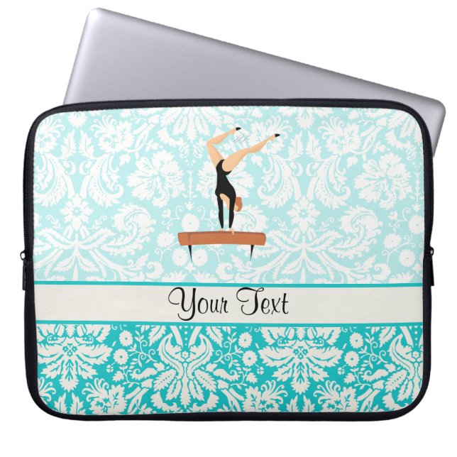 Gymnastics Balance Beam Laptop Sleeve (Front)