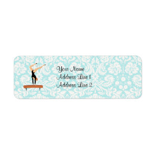 Gymnastics Balance Beam Return Address Label
