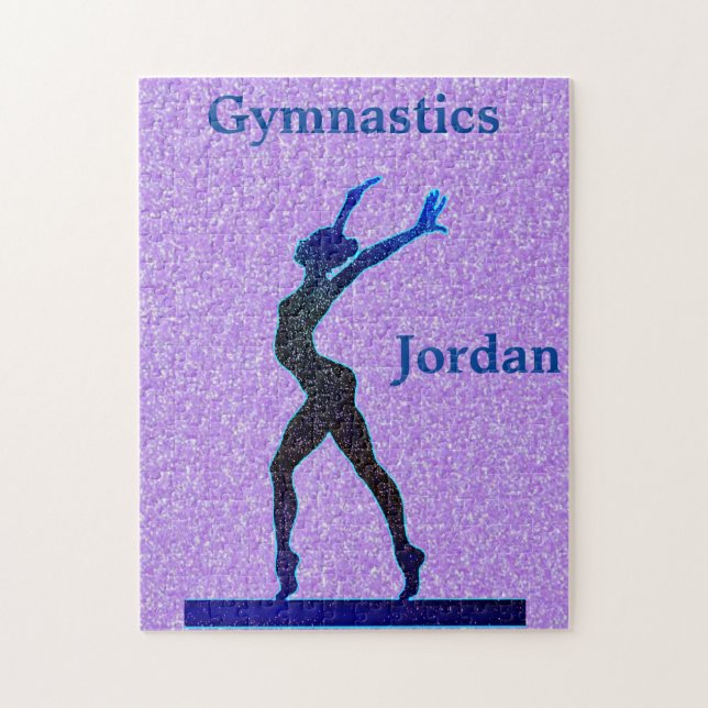 Gymnastics Balance Beam Sparkle Puzzle (Vertical)