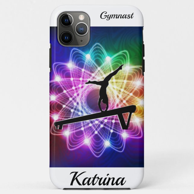 Gymnastics Balance Beam Swirl Case-Mate   iPhone Case (Back)