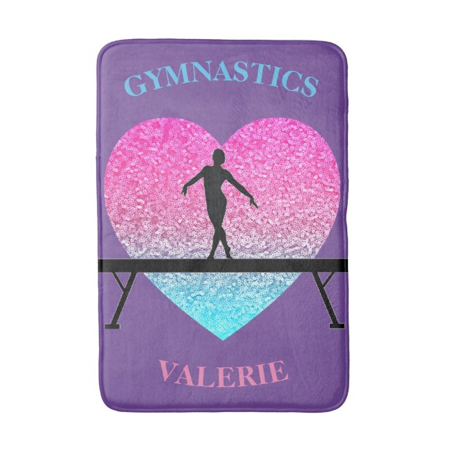 Gymnastics Balance Beam Vertical Bath Mat (Front Vertical)