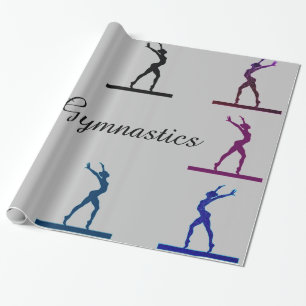 Gymnastics Balance Beam Wrapping Paper