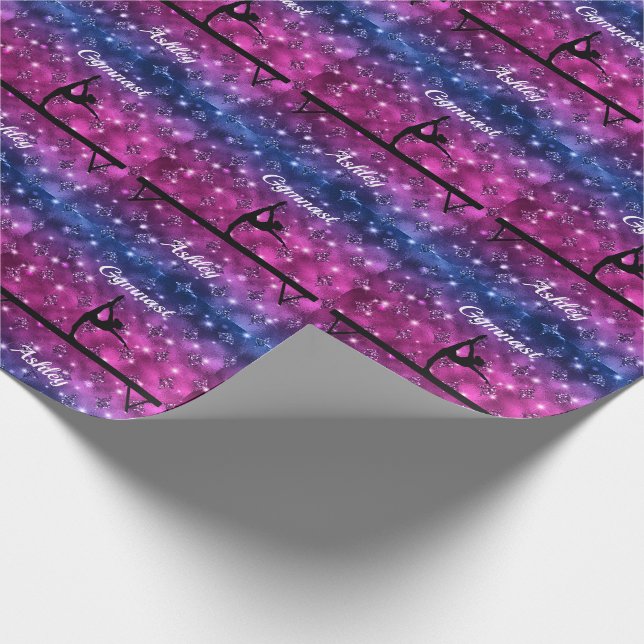 Gymnastics Beam Glam     Wrapping Paper (Corner)
