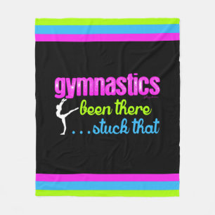 Gymnastics - Been there stuck that.... Fleece Blanket