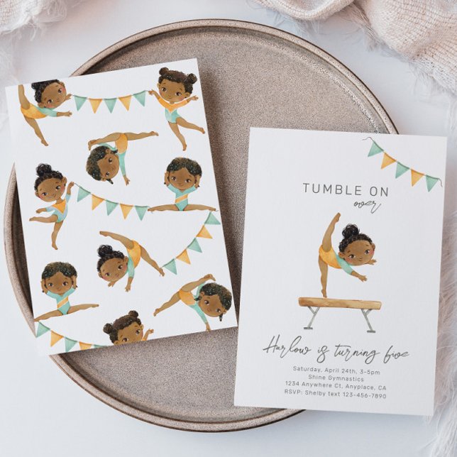 Gymnastics Birthday Invitation | Gymnastics Party (Creator Uploaded)