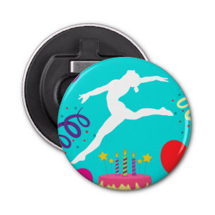 Gymnastics Birthday Party Bottle Opener