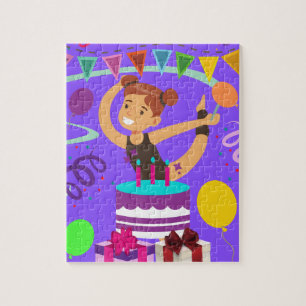 Gymnastics Birthday Party Jigsaw Puzzle