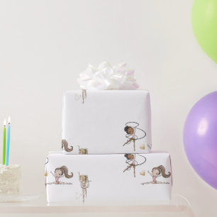 Gymnastics Birthday Party Wrapping Paper