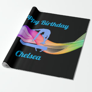 Gymnastics Birthday Wrapping Paper