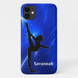 Gymnastics Blue Abstract Case-Mate iPhone Case