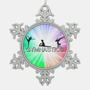 GYMNASTICS "BRIGHT LIGHTS" SNOWFLAKE TREE ORNAMENT