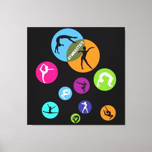Gymnastics Bubble Canvas Print (Front)